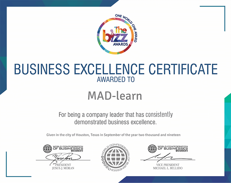 MAD-learn Bizz Award